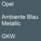 Preview: Opel, Ambiente Blau Metallic, GKW.